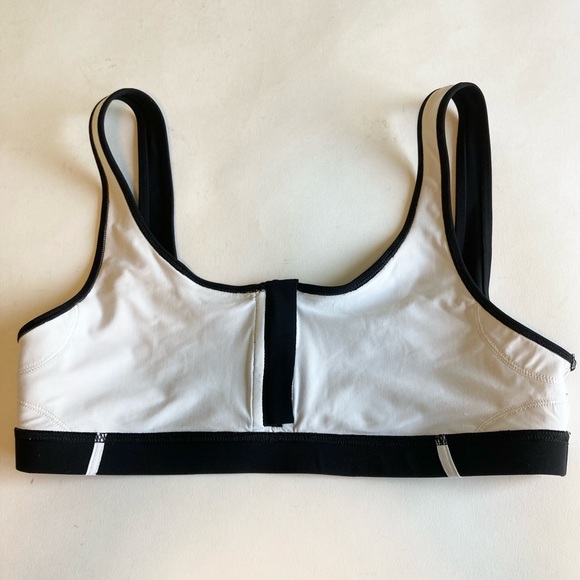 Lululemon Black Zipper Sports Bra Top size M - Picture 7 of 11